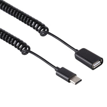 Load image into Gallery viewer, AMZER USB-C/Type-C Male to USB Female Laptop Spring Charging Cable