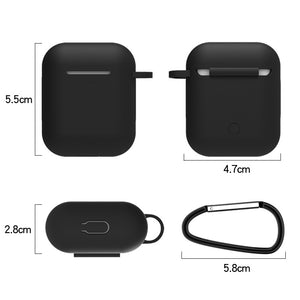 AMZER 7 in 1 Wireless Earphones Shockproof Silicone Protective Case for Apple AirPods 1 / 2