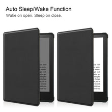 Load image into Gallery viewer, AMZER Caster Texture TPU Horizontal Flip Tablet Leather Case for Amazon Kindle Paperwhite 2021 with Sleep / Wake-up Function