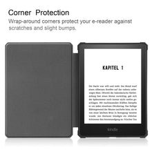 Load image into Gallery viewer, AMZER Caster Texture TPU Horizontal Flip Tablet Leather Case for Amazon Kindle Paperwhite 2021 with Sleep / Wake-up Function