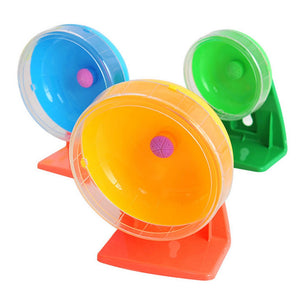 Small Pet Toys Hamster Sports Mute Running Wheel, Random Color Delivery