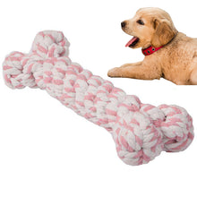 Load image into Gallery viewer, Dog Puppy Pet Cotton Braided Bone Rope Chew Knot Toy (Random Color Delivery)