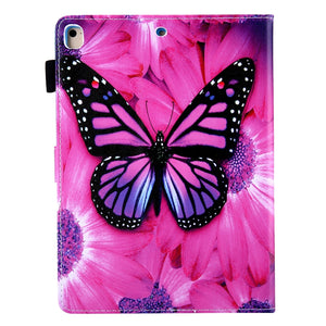 Butterfly Printed Flip Case with Holder for 10.2 Inch iPad 7th, 8th, 9th Gen