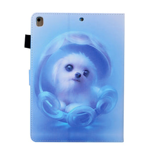 Dog Printed Flip Case with Holder for 10.2 Inch iPad 7th, 8th, 9th Gen