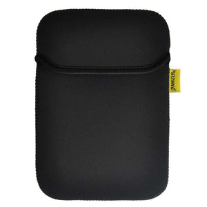 Amzer® Neoprene Sleeve Case Cover with Pocket Fits For iPad and Tablets upto 10.6 Inches - Matt Black / Leaf Green