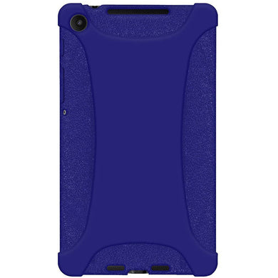 Amzer Shockproof Rugged Silicone Skin Jelly Case for Asus/Google New Nexus 7 (7 inch) - Blue