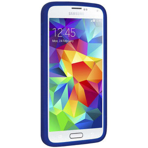AMZER Silicone Skin Jelly Case for Samsung Galaxy S5 Neo SM-G903F - Blue - fommystore