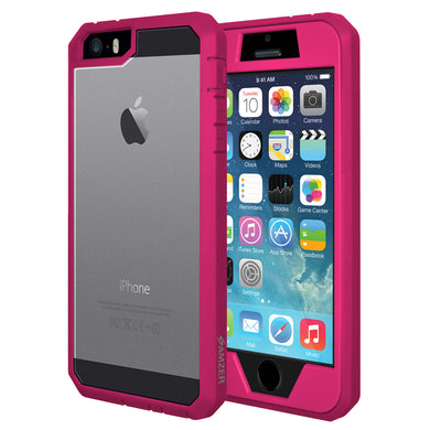 AMZER Full Body Hybrid Cover With Built-in Screen Protector for iPhone 5 - fommy.com