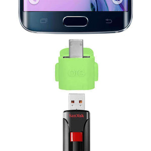 Android Robot Shape Micro USB OTG Adapter (Random Color) - pack of  6