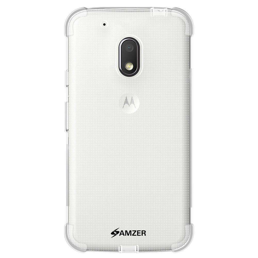 AMZER Pudding TPU Soft Skin X Protection Case for Motorola Moto G4 Play - Clear - fommystore