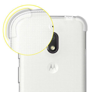 AMZER Pudding TPU Soft Skin X Protection Case for Motorola Moto G4 Play - Clear - fommystore