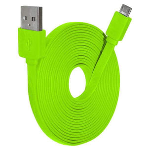 9 Feet Flat Line Micro USB Sync & Charge Cable - fommystore
