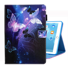 Load image into Gallery viewer, Glossy Butterfly Printed Case with Card Slot for 10.2 Inch iPad 7th, 8th, 9th Gen 