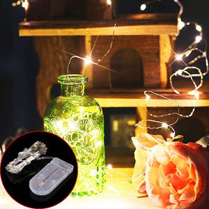 AMZER Fairy String Light 20 LED 2m Waterproof Button Battery Operated Festival Lamp Decoration Light Strip - fommystore