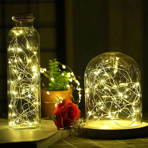 AMZER Fairy String Light 20 LED 2m Waterproof Button Battery Operated Festival Lamp Decoration Light Strip - fommystore