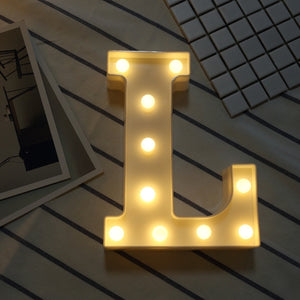 AMZER Alphabet A to Z Marquee Letter Shape Decorative LED Light for Wedding Birthday Party Christmas - fommystore