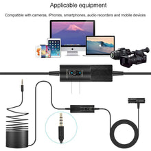 Load image into Gallery viewer, Professional Clip-On 3.5mm Plug Lavalier Omni-directional Broadcast Condenser Microphone, For Live Broadcast, Show, KTV, etc - fommystore
