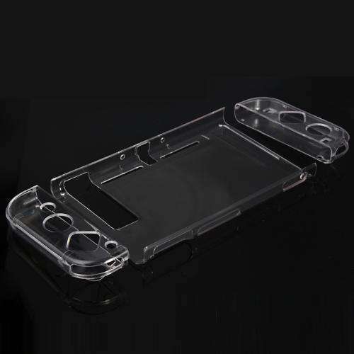 AMZER 4 in 1 Crystal Hard Shell Case for Nintendo Switch Body and Gamepad TNS-1710 - Transparent - fommystore
