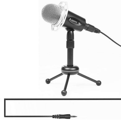 Professional Game Condenser Microphone  with Tripod Holder, Cable Length: 1.8m, Compatible with PC and Mac for  Live Broadcast Show, KTV, etc.(Black) - fommystore