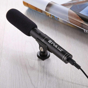 Professional Interview Condenser Video Shotgun Microphone with 3.5mm Audio Cable for DSLR & DV Camcorder - fommystore